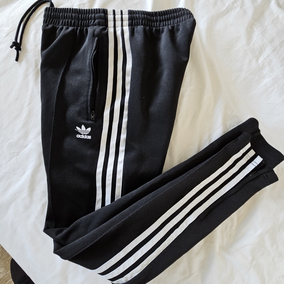 adidas Pants - Adidas Originals Superstar three stripe track jogger black pants women's XS